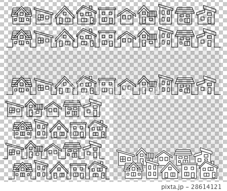 簡單的房子排（畫線） 28614121