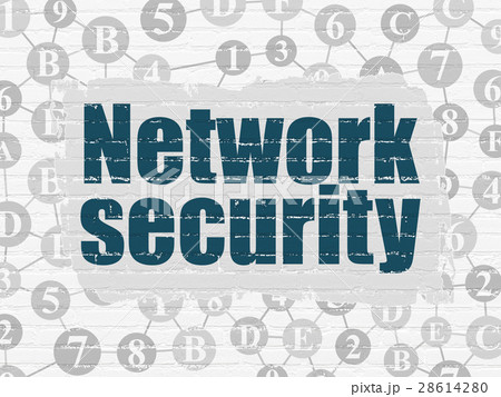Safety concept: Network Security on wall 28614280