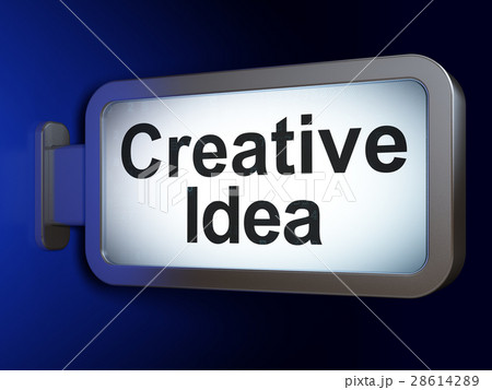 Business concept: Creative Idea on billboard 28614289