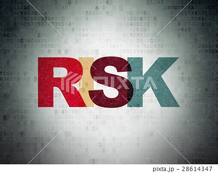 Business concept: Risk on Digital Data Paper Business concept: Risk on Digital Data Paper 28614347