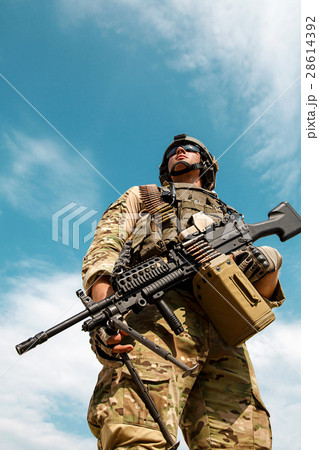 Low angle portrait of US Army Ranger 28614392