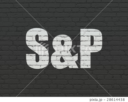 Stock market indexes concept: S&P on wall 28614438