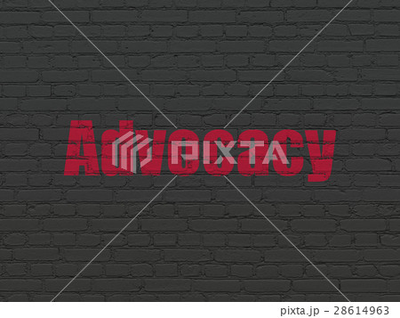 Law concept: Advocacy on wall background 28614963