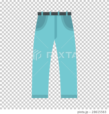 Jeans icon, flat style 28615563