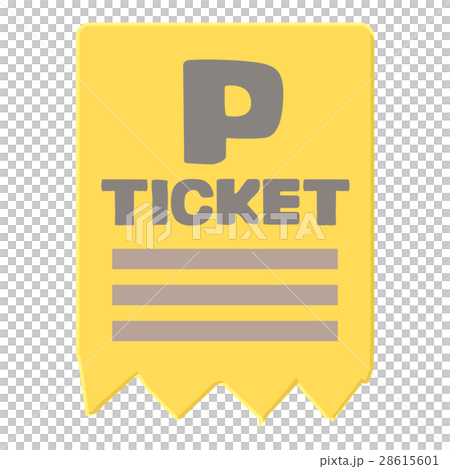 Parking ticket icon, cartoon style 28615601