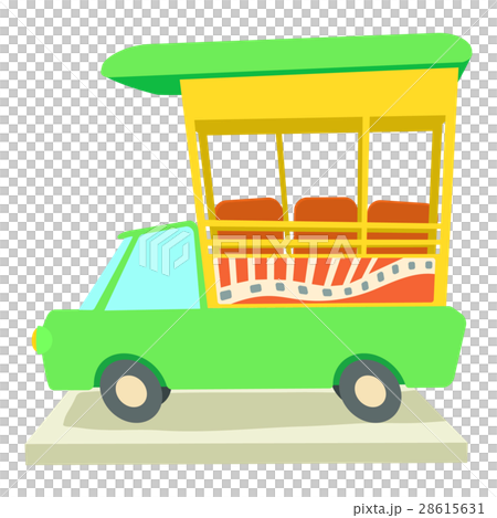 Indian taxi icon, cartoon style 28615631