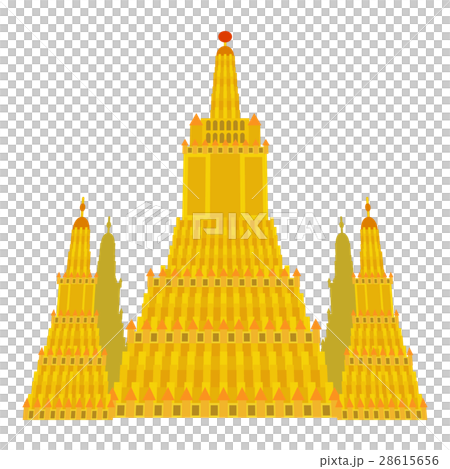 Virupaksha temple icon, cartoon style 28615656