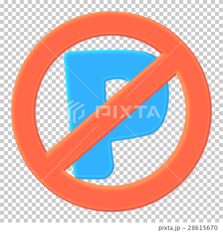 No parking icon, cartoon style No parking icon, cartoon style 28615670