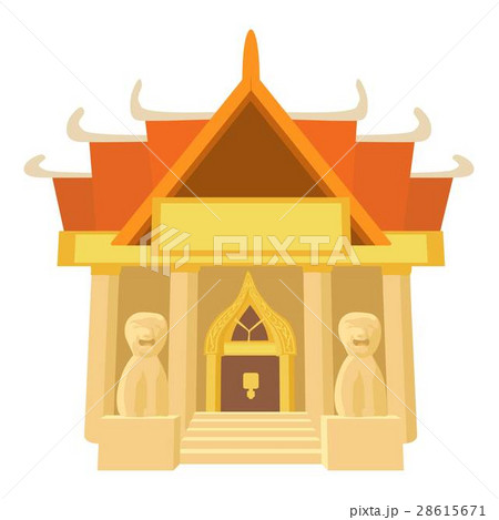 Old temple icon, cartoon style Old temple icon, cartoon style 28615671
