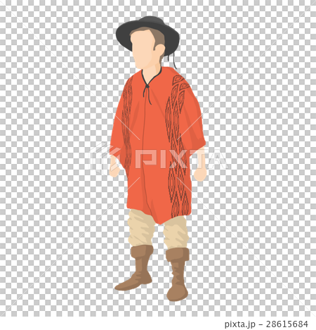 Brazil man icon, cartoon style 28615684