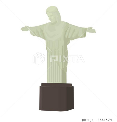 Christ statue icon, cartoon style 28615741