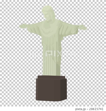 Christ statue icon, cartoon style 28615741