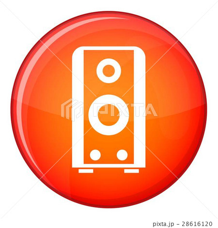 Black sound speaker icon, flat style 28616120