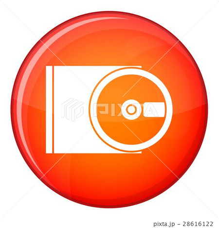 DVD drive open icon, flat style 28616122