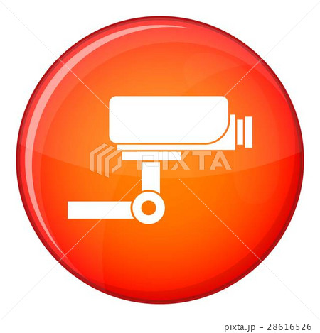 CCTV camera icon, flat style 28616526