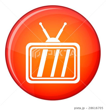 Retro TV icon, flat style Retro TV icon, flat style 28616705