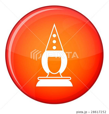 Pierrot clown icon, flat style 28617252