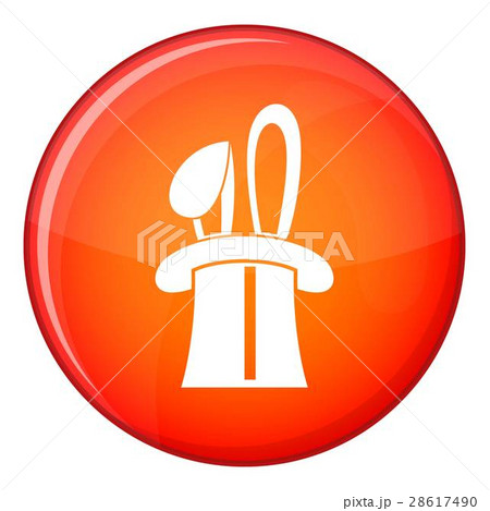 Rabbit appearing from a top magic hat icon Rabbit appearing from a top magic hat icon 28617490