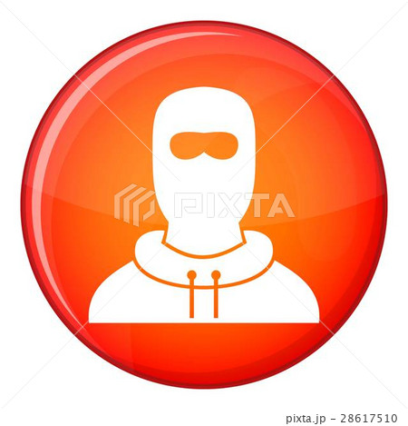 Man in balaclava icon, flat style Man in balaclava icon, flat style 28617510