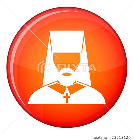 Orthodox priest icon, flat style 28618120