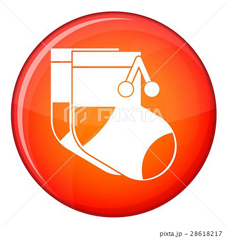 Baby socks icon, flat style 28618217