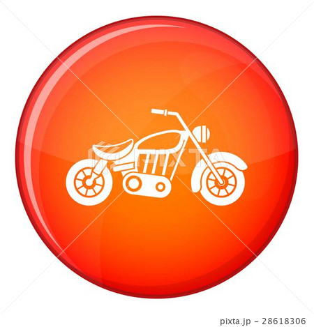 Motorcycle icon, flat style 28618306