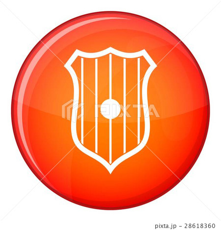 Protective shield icon, flat style 28618360