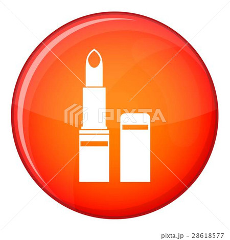Lipstick icon, flat style 28618577