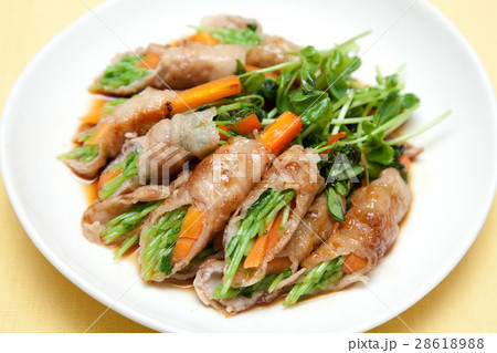 豆苗の肉巻き 豆苗の肉巻き 28618988