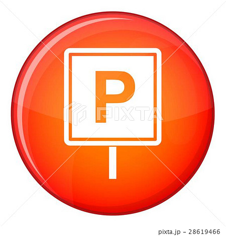 Parking sign icon, flat style 28619466