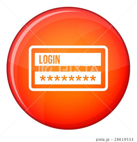 Login and password icon, flat style Login and password icon, flat style 28619533