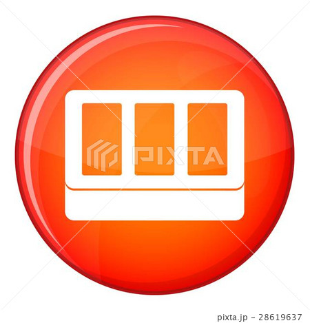 White window frame icon, flat style 28619637