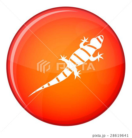 Lizard icon, flat style 28619641