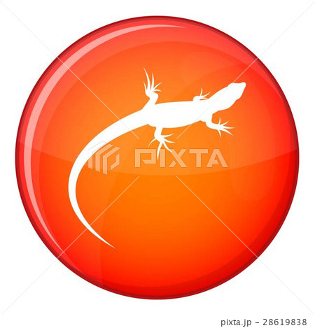 Lizard icon, flat style 28619838