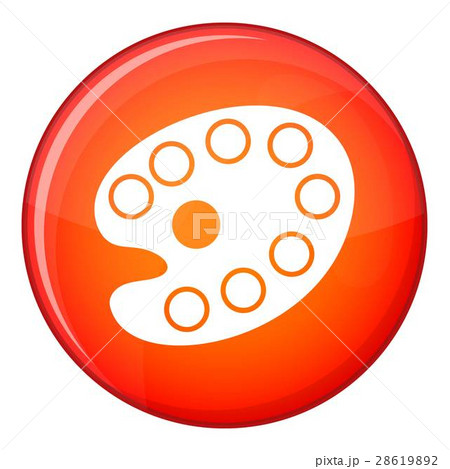 Art palette icon, flat style Art palette icon, flat style 28619892