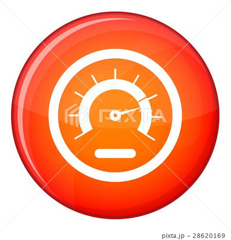 Speedometer icon, flat style 28620169