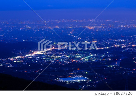 登谷山山頂から見た寄居町の夜景 登谷山山頂から見た寄居町の夜景 28627226