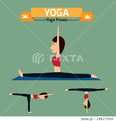 Yoga poses infographic elements. Yoga poses infographic elements. 28627394