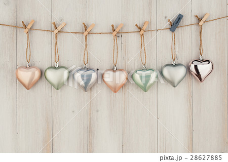 Heart hanging on the clothesline.  Dating Day 28627885