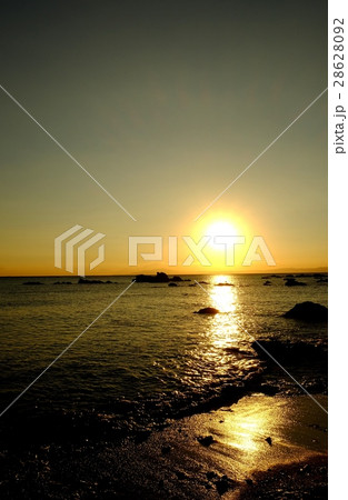 海岸の夕日・森戸海岸 28628092