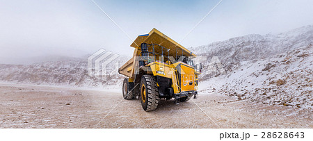 Big yellow mining truck Big yellow mining truck 28628643