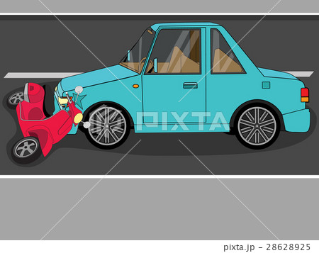 issue with accident of Moped and personal car 28628925