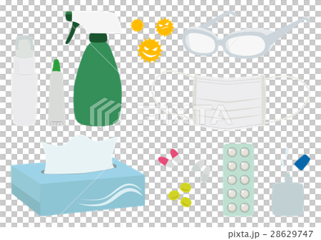 為花粉過敏預防物品設置的例證 28629747