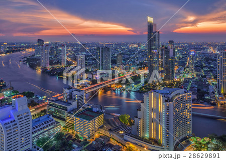 River in Bangkok city 28629891