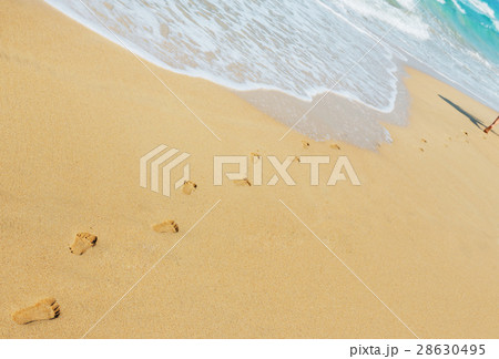 Footprints in the sand 28630495