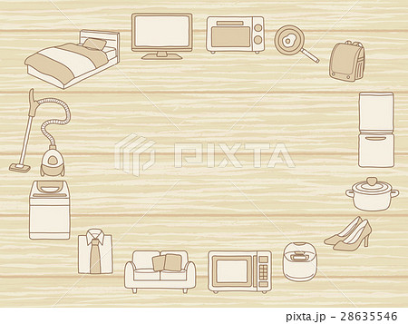 新生活　家電と家具のアイコン 28635546