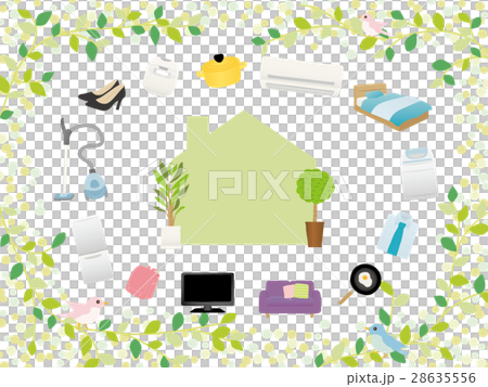 新的生活方式家電和家具圖標 新的生活方式家電和家具圖標 28635556