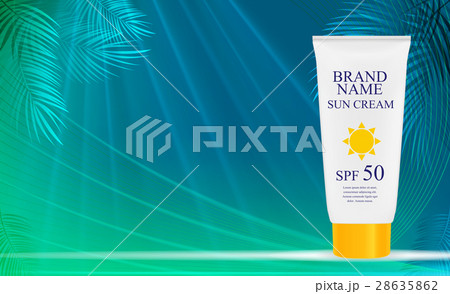 Sun Care Cream Bottle, Tube Template for Ads or 28635862