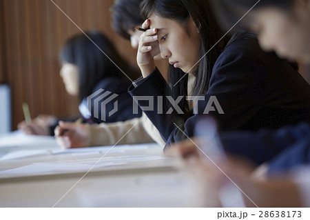 受験会場 試験を受ける学生たち 受験会場 試験を受ける学生たち 28638173