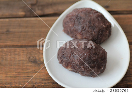 手作りの粒あんおはぎ 和菓子 手作りの粒あんおはぎ 和菓子 28639765